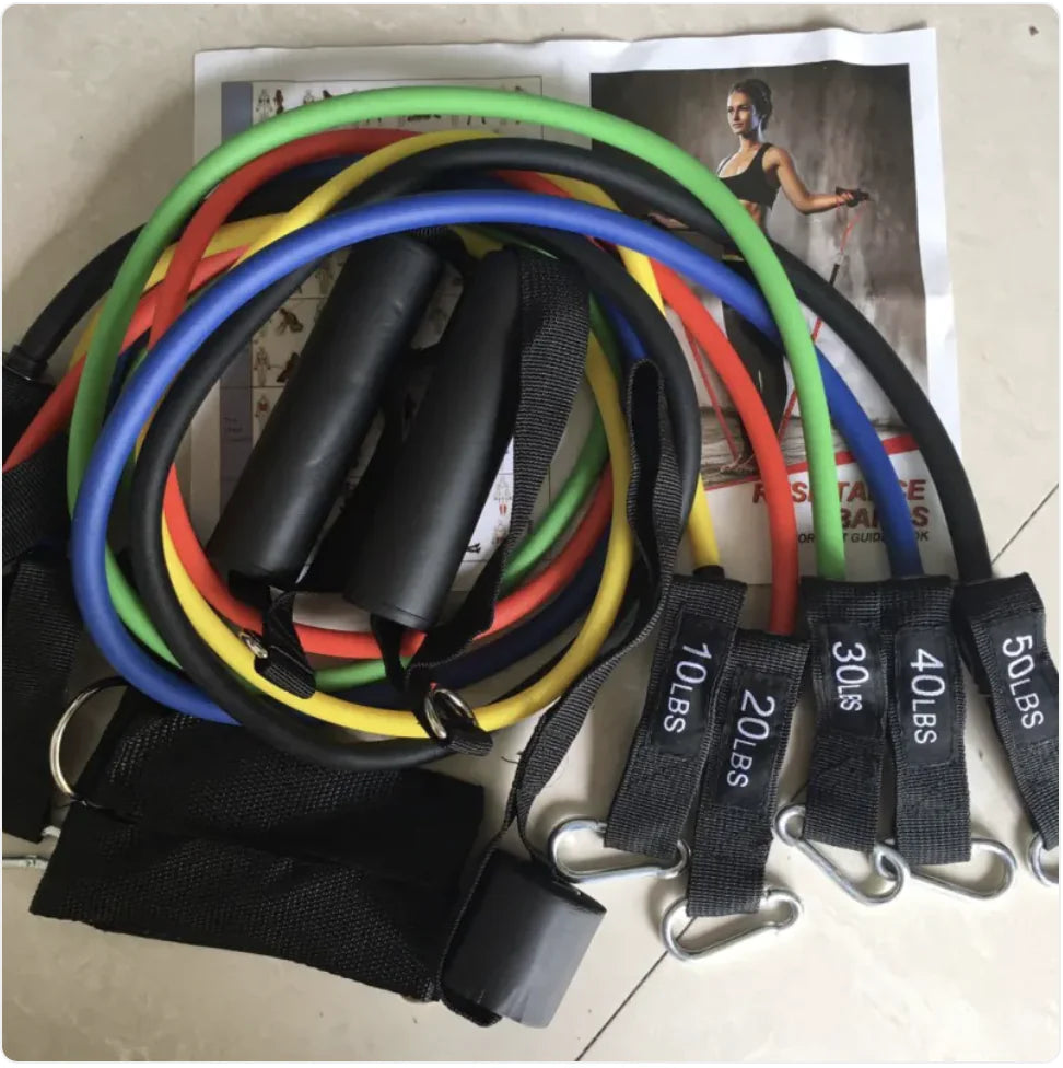 Bandas de resistencia de látex para yoga y estiramientos