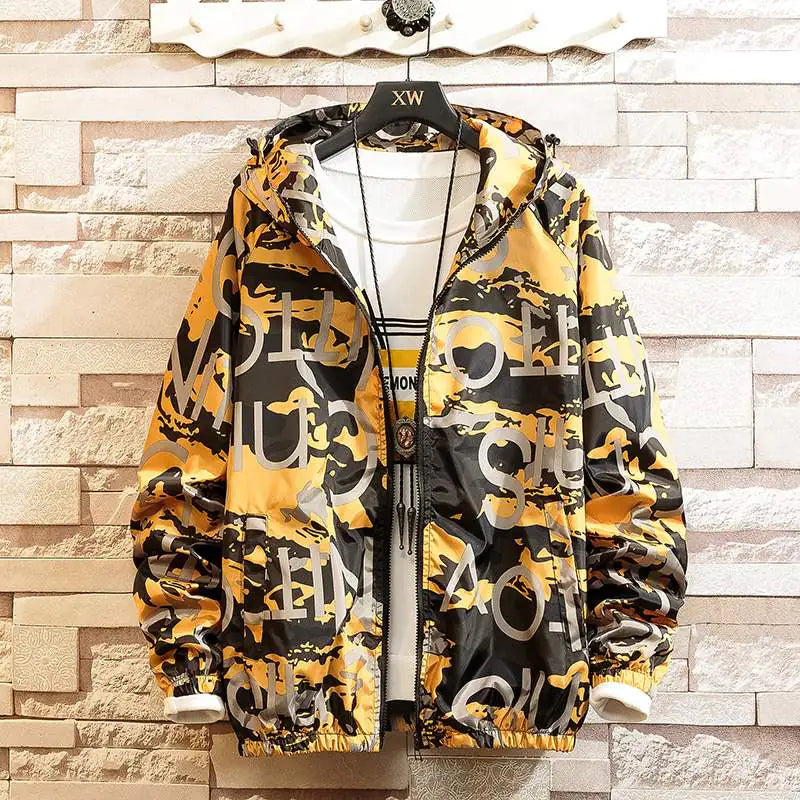 Men's Camouflage Hooded Jacket - Trendy Autumn Style