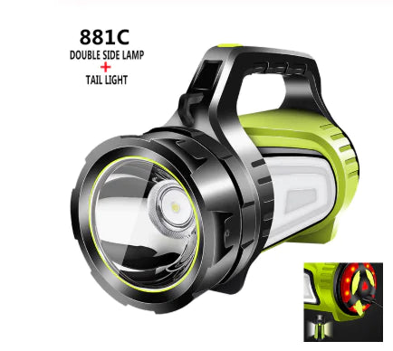 Foco LED recargable de alta potencia para exteriores