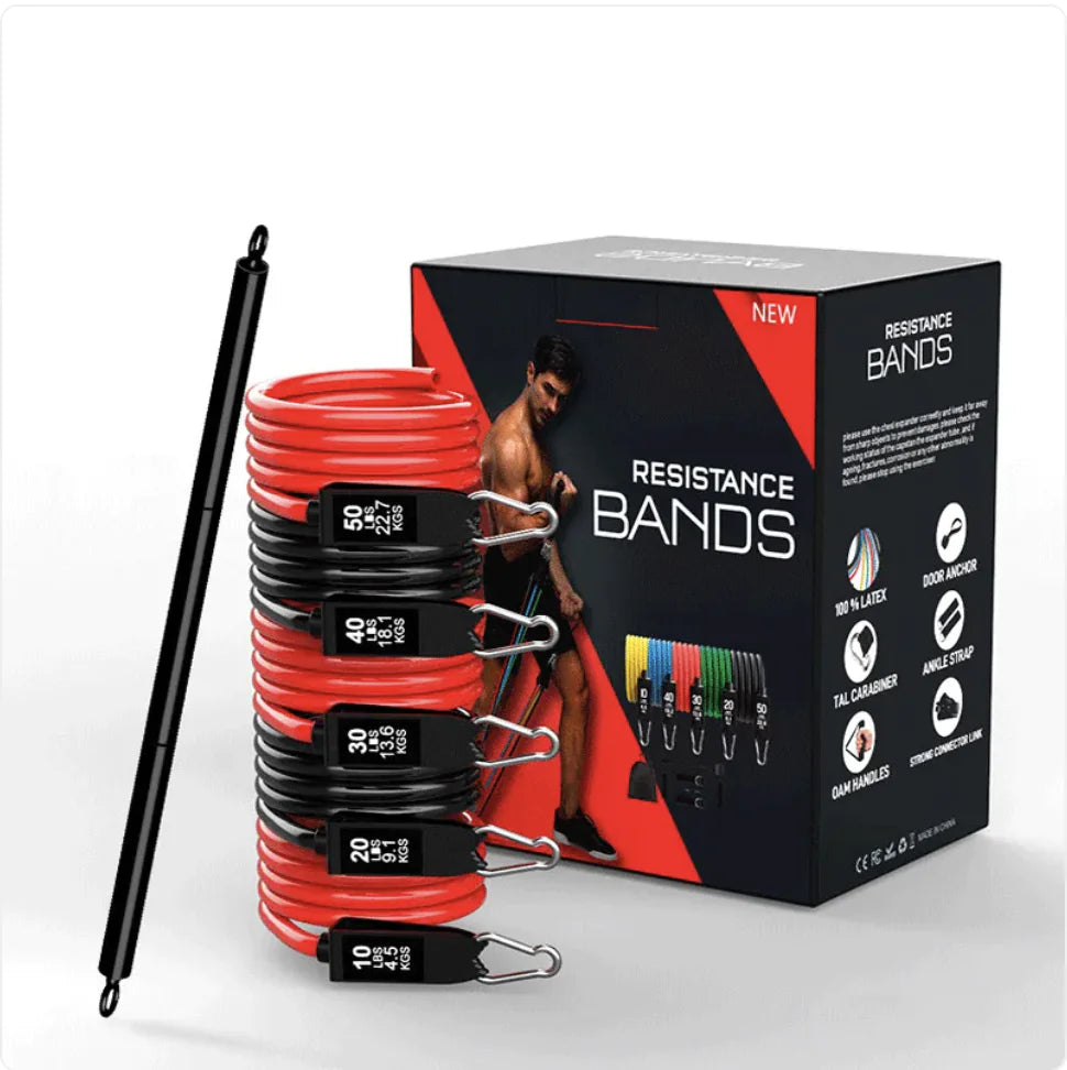 Bandas de resistencia de látex para yoga y estiramientos