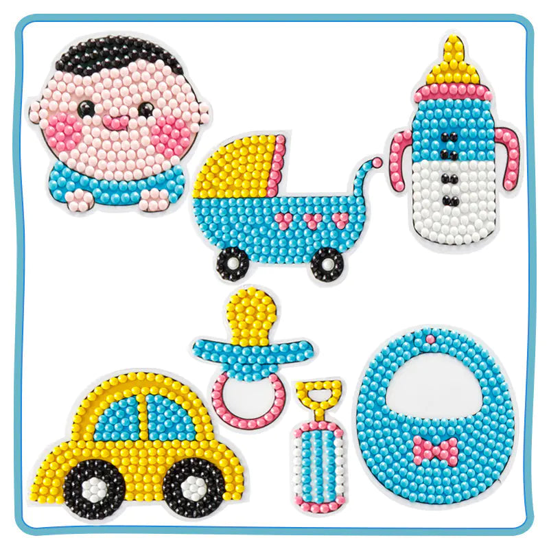 Kit de manualidades de princesas con pintura de diamantes para niños