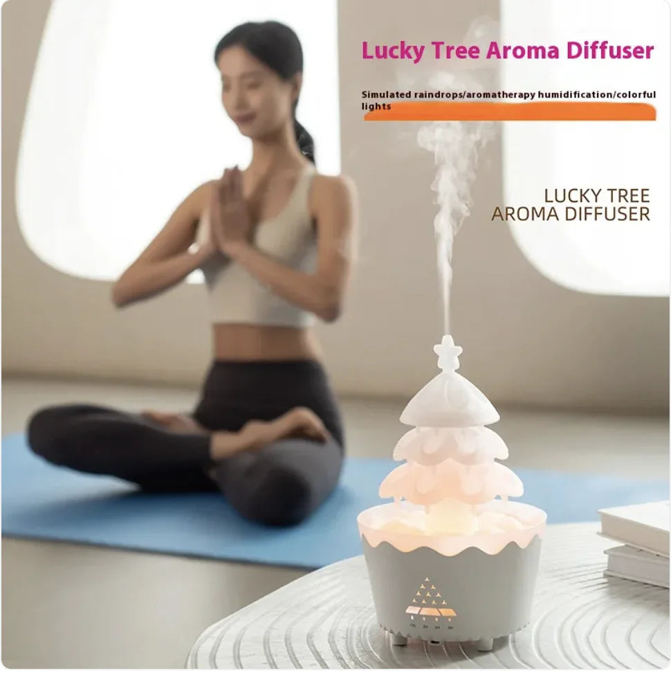 Humidificador difusor de aceites esenciales con control remoto silencioso