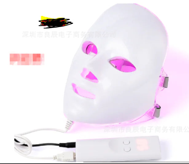 Máscara facial LED de 7 colores