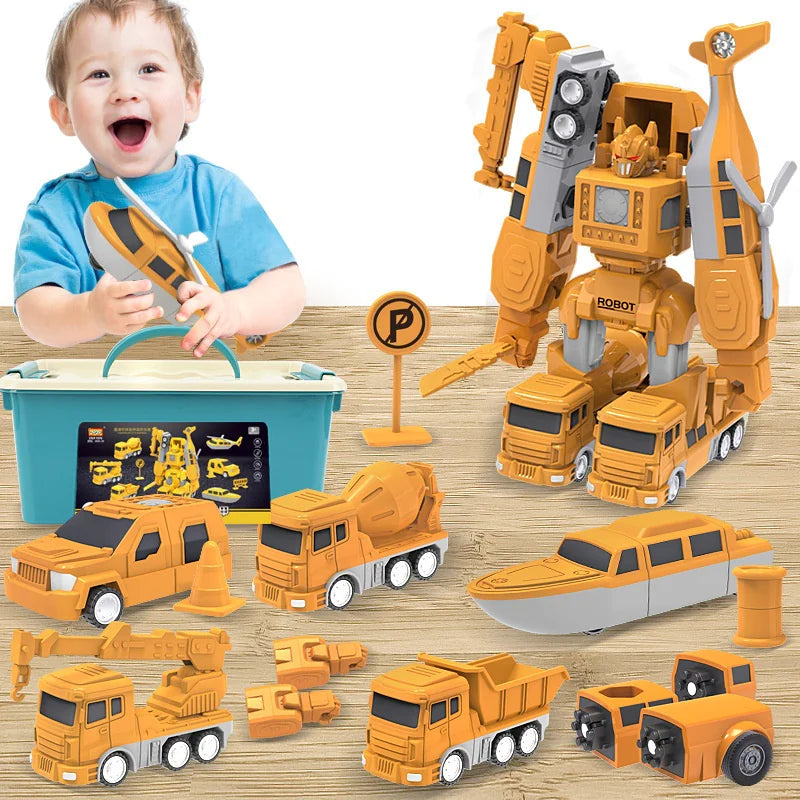 Juguete de construcción magnético transformable para niños