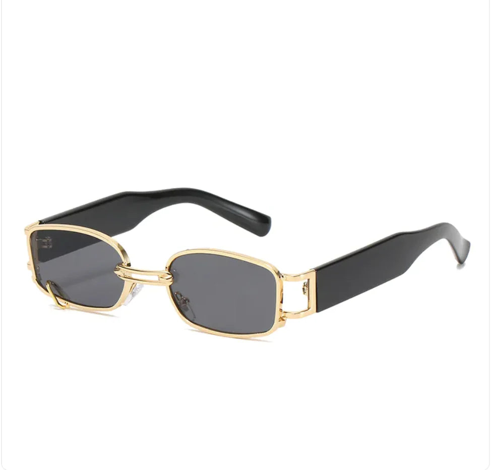 Gafas de sol cuadradas de estilo coreano con diseño de pendientes