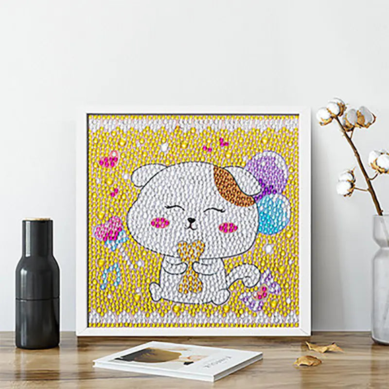Kit de manualidades de princesas con pintura de diamantes para niños