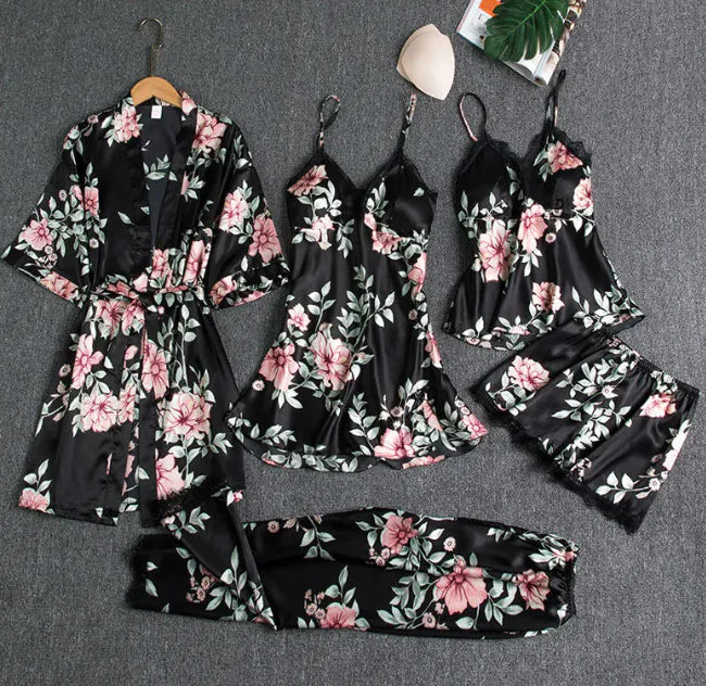 Conjunto de pijama de seda
