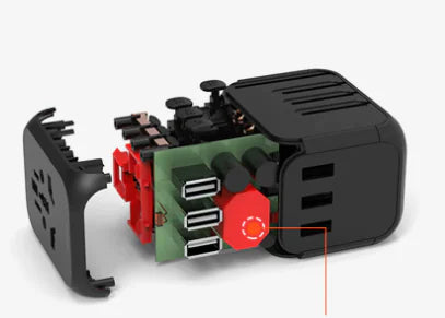 Adaptador de enchufe de viaje para uso internacional