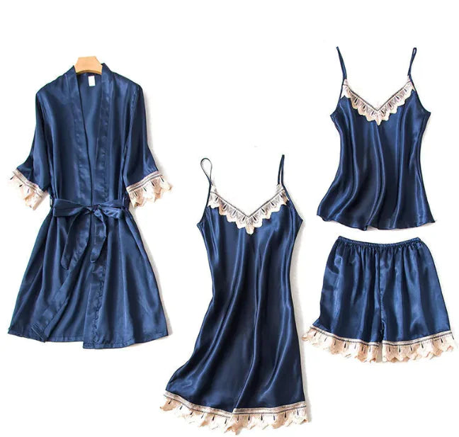 Conjunto de pijama de seda