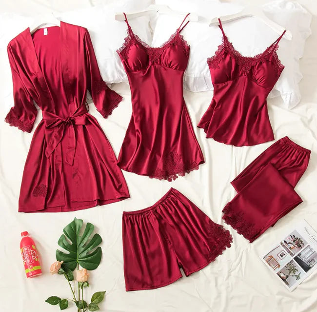 Conjunto de pijama de seda