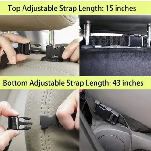 Organizador para asiento trasero de coche con soporte para iPad