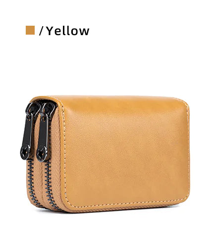 Cartera para mujer con tarjetero y bloqueo RFID de doble ranura