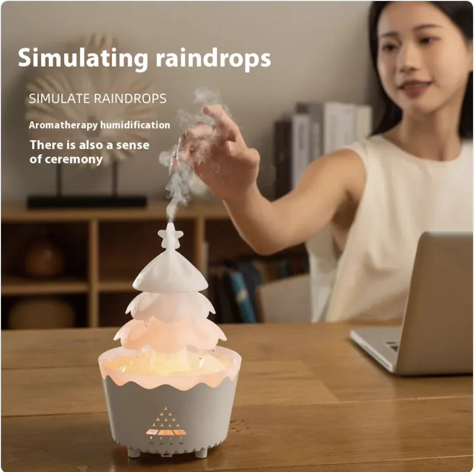Humidificador difusor de aceites esenciales con control remoto silencioso