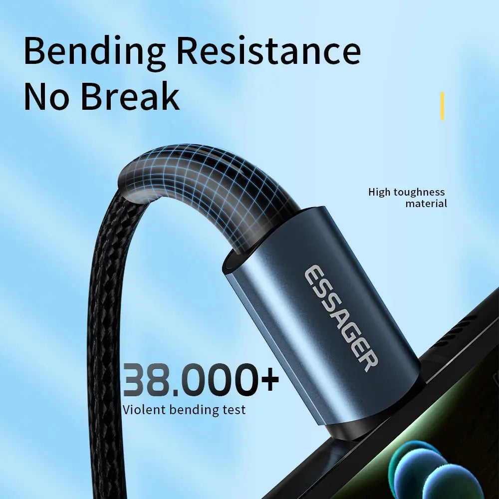 Essager 100W USB C Fast Charging Cable for MacBook Pro