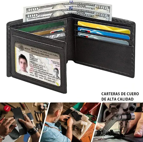 Cartera de fibra de carbono con protección RFID