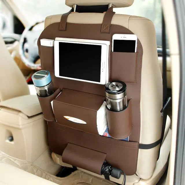 Bolsa de almacenamiento para asiento de coche con bolsillos