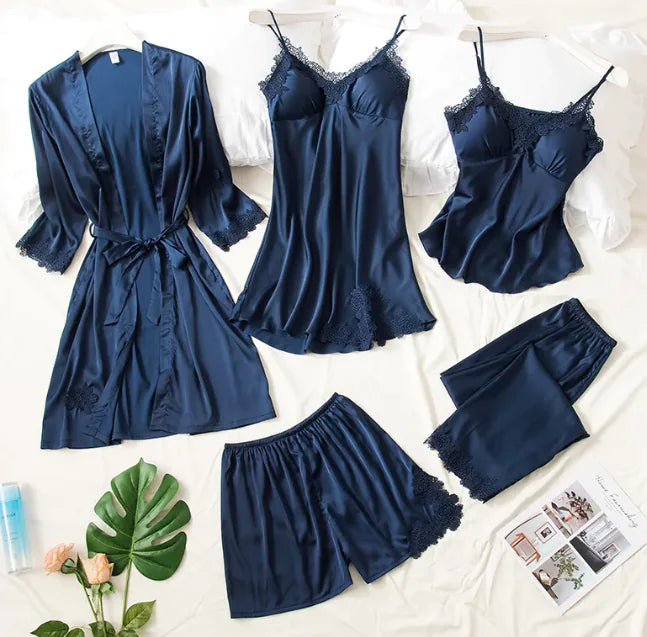 Conjunto de pijama de seda