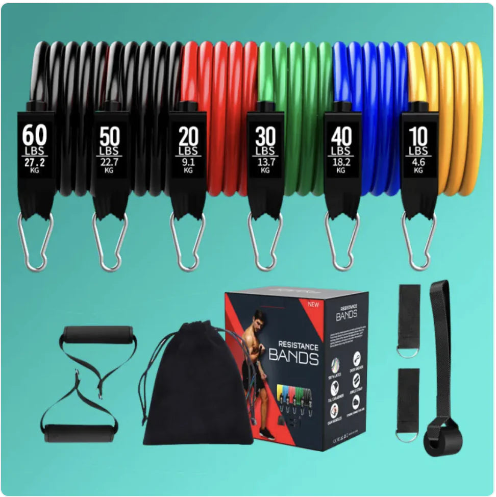 Bandas de resistencia de látex para yoga y estiramientos