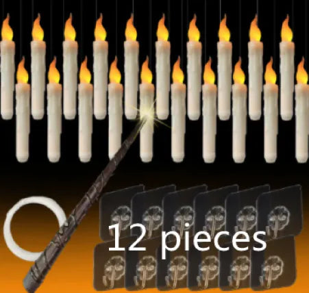 Velas flotantes LED con candelabros