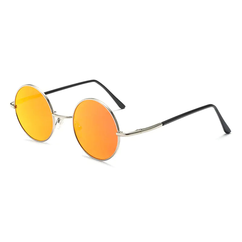 Gafas de sol redondas reflectantes vintage de verano