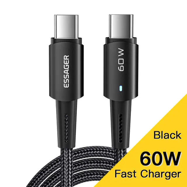 Essager 100W USB C Fast Charging Cable for MacBook Pro