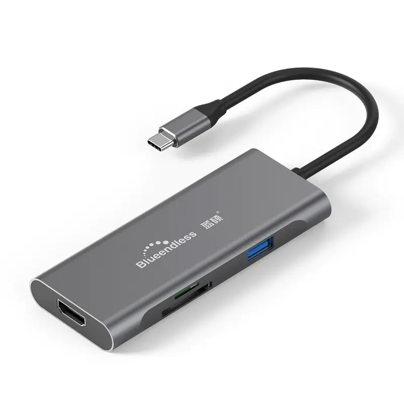 Multifunctional Type-C Hub with HDMI and 7 Ports