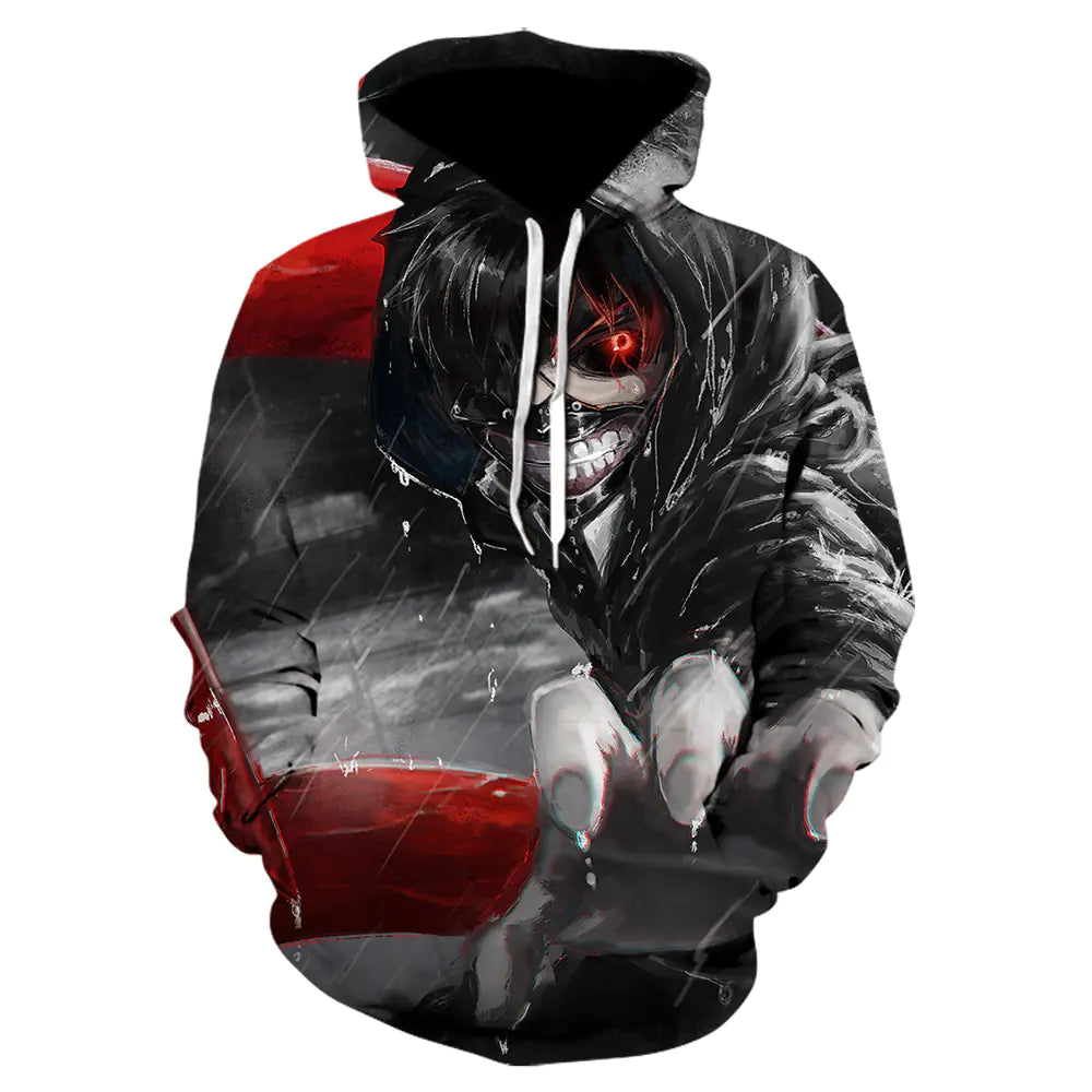 3D Tokyo Ghoul Hoodie for Men