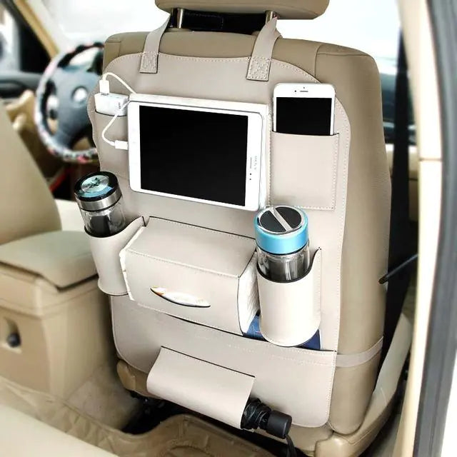 Bolsa de almacenamiento para asiento de coche con bolsillos