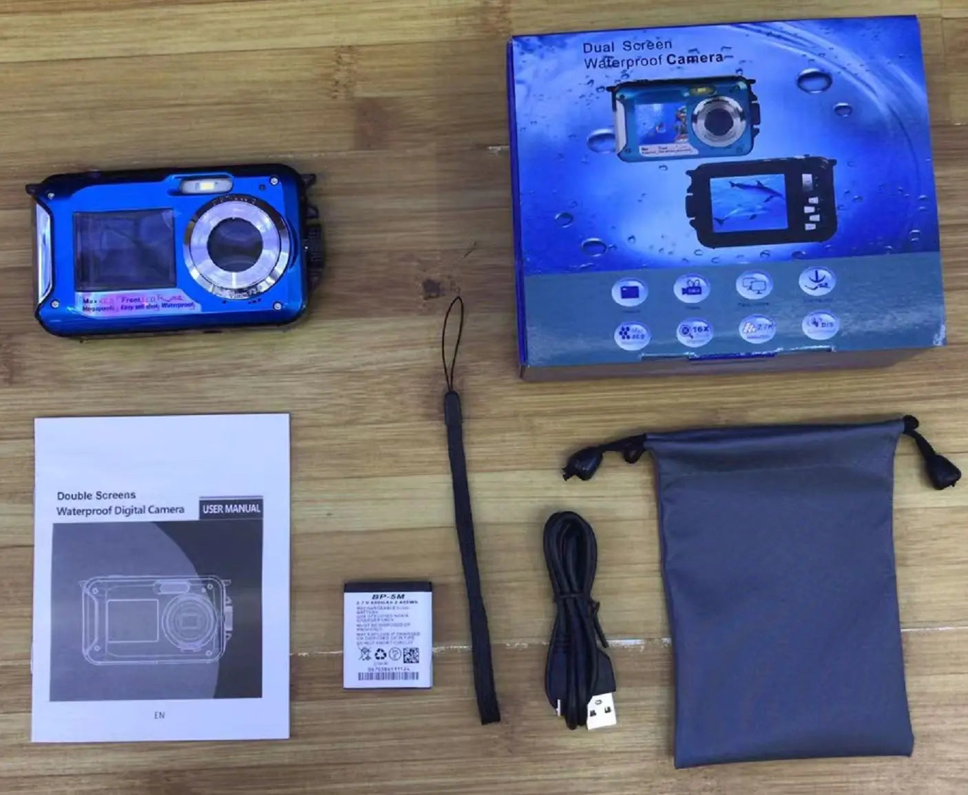 Waterproof 2.7K 48MP Digital Camera with Zoom HD368