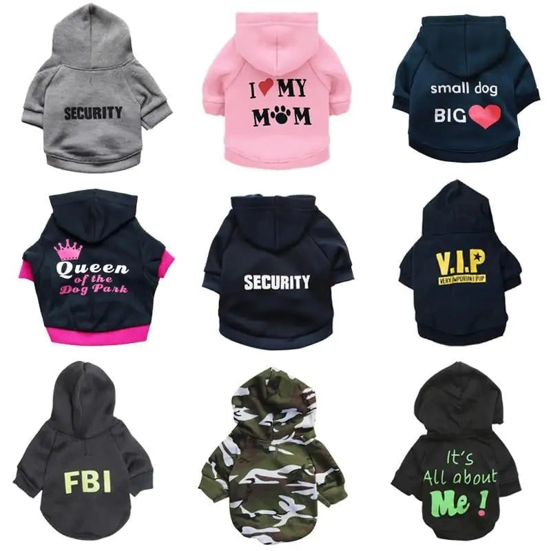 Ropa para perros con estampado de vellón para mascotas