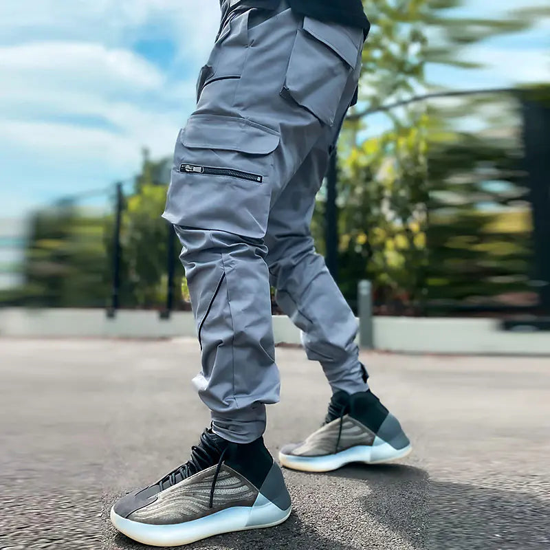 pantalones cargo de hip hop para hombre