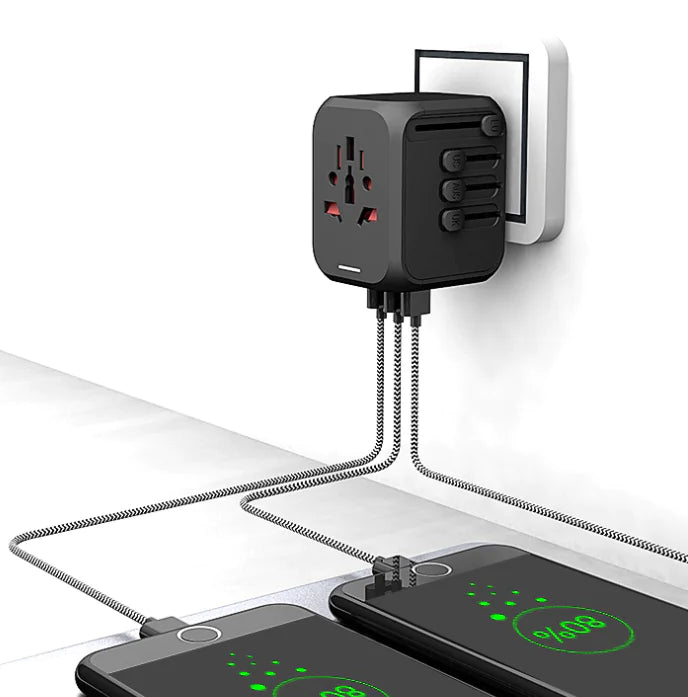 Adaptador de enchufe de viaje para uso internacional