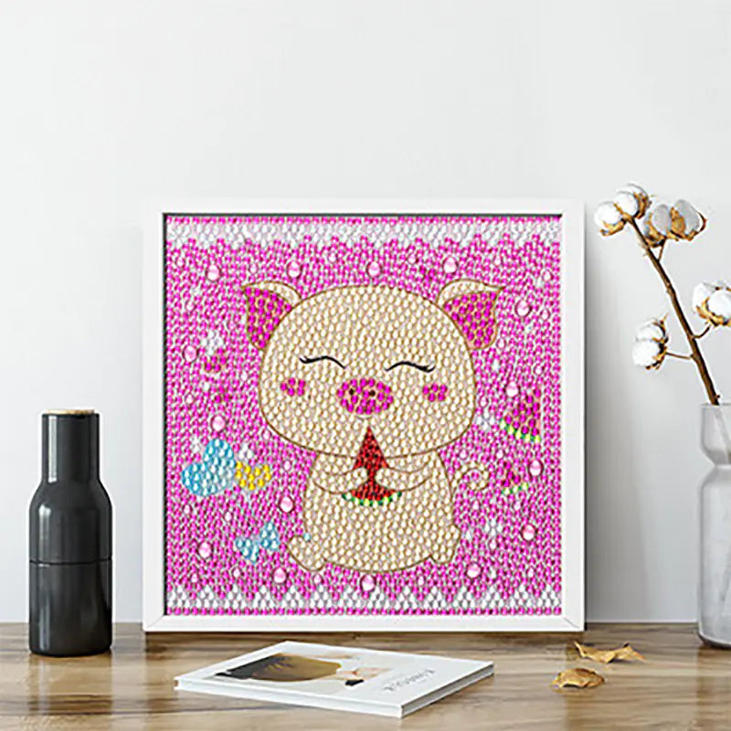 Kit de manualidades de princesas con pintura de diamantes para niños