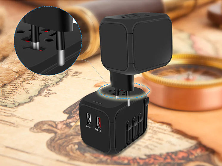 Adaptador de enchufe de viaje para uso internacional