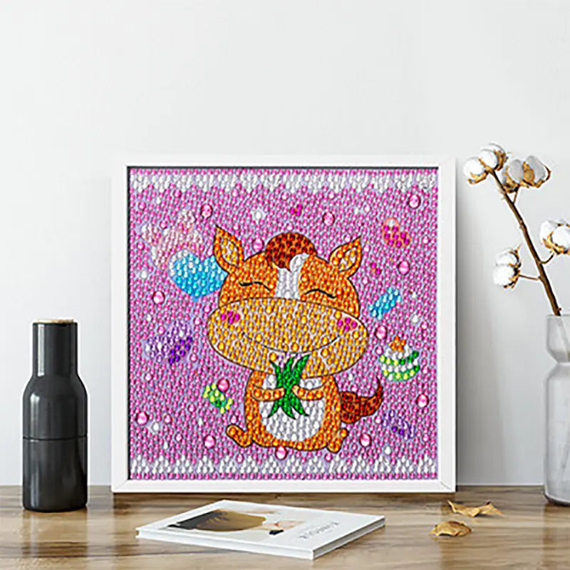 Kit de manualidades de princesas con pintura de diamantes para niños