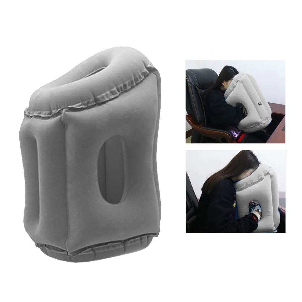 Almohada de viaje para el cuello - Inflable para oficina y avión