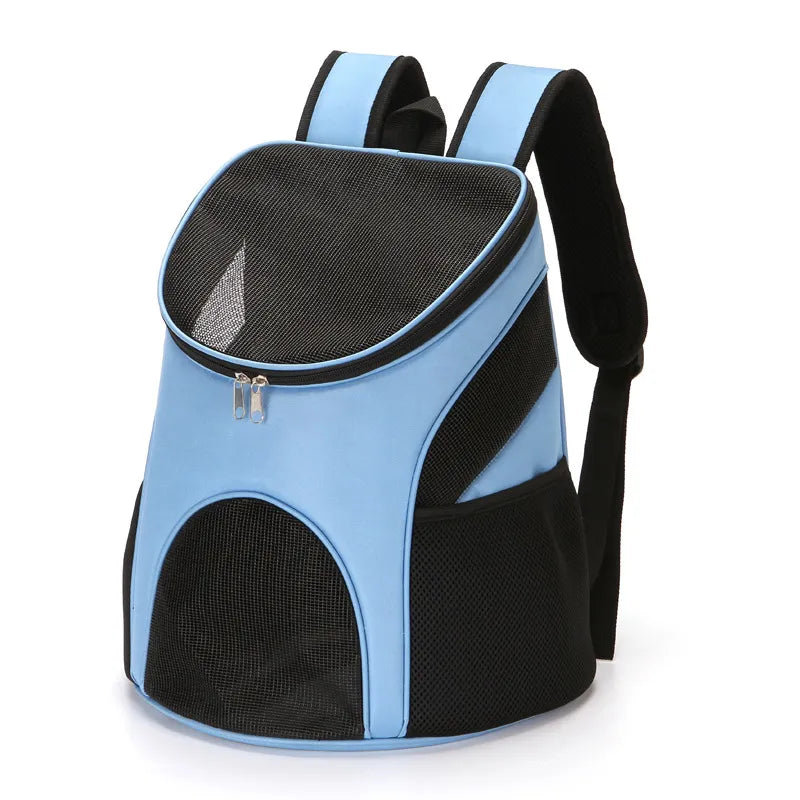 Transportín portátil de malla plegable para mascotas