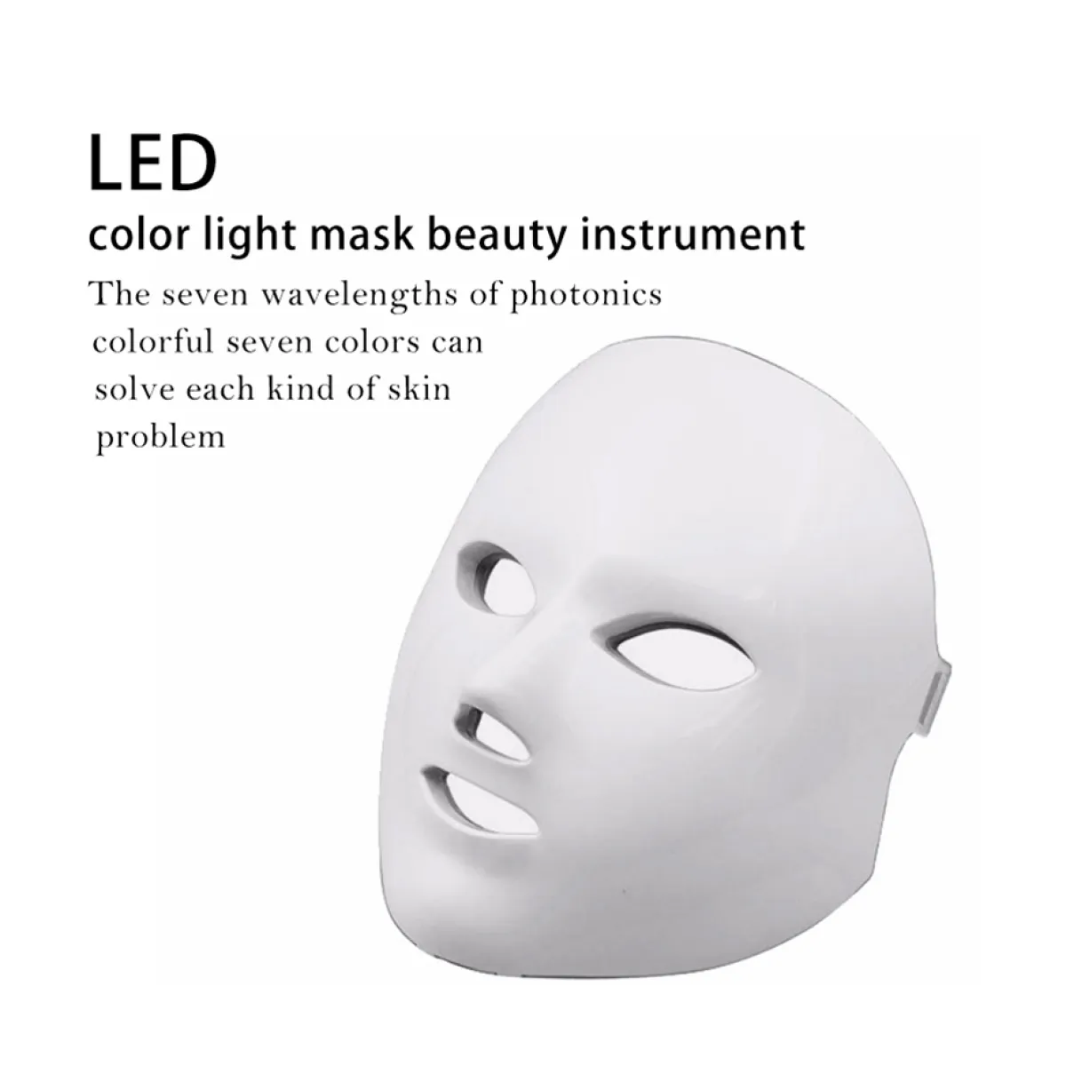 Máscara facial LED de 7 colores