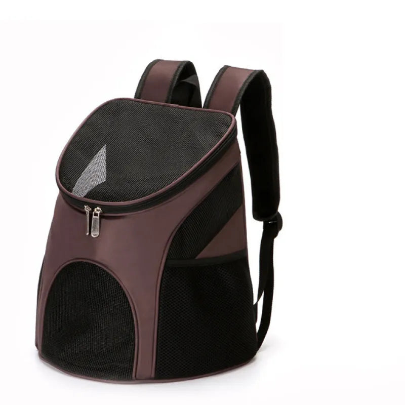 Transportín portátil de malla plegable para mascotas