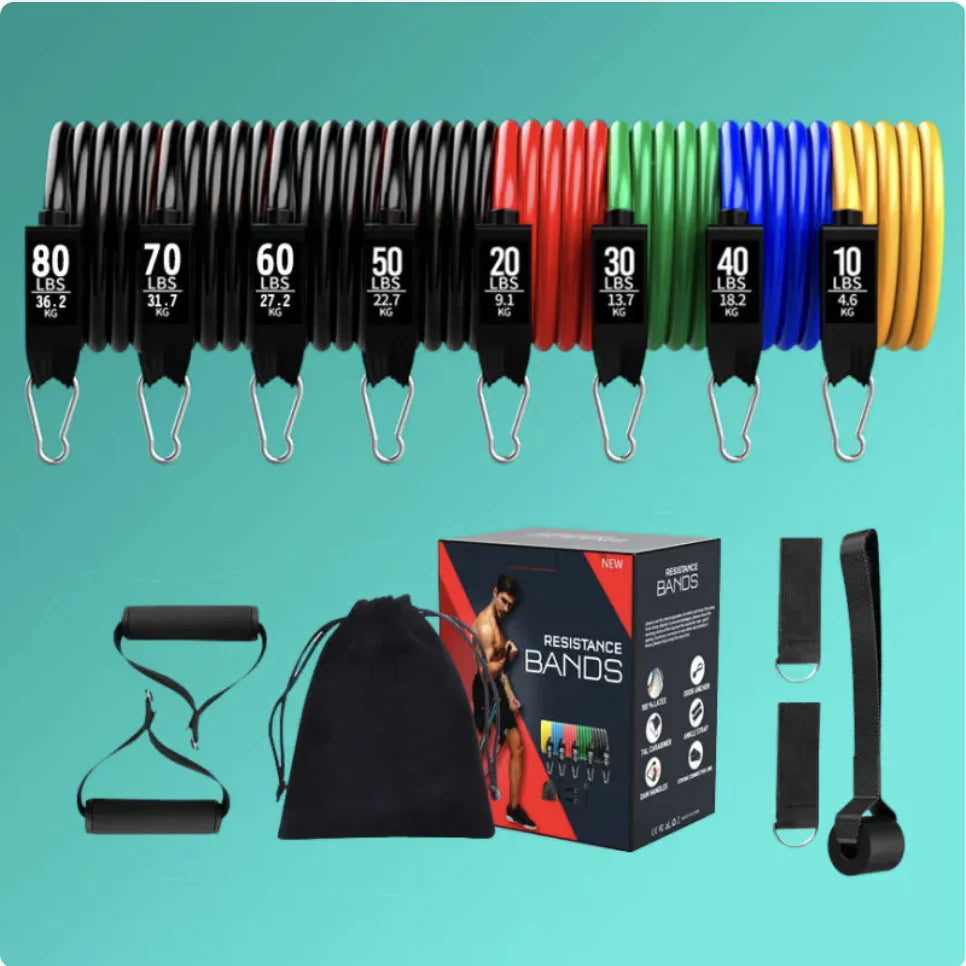 Bandas de resistencia de látex para yoga y estiramientos
