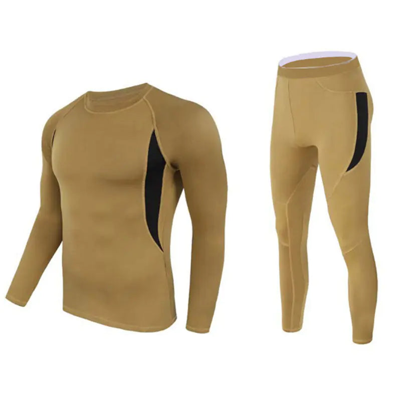 Men's Thermal Cycling Base Layer Set for Fall and Winter