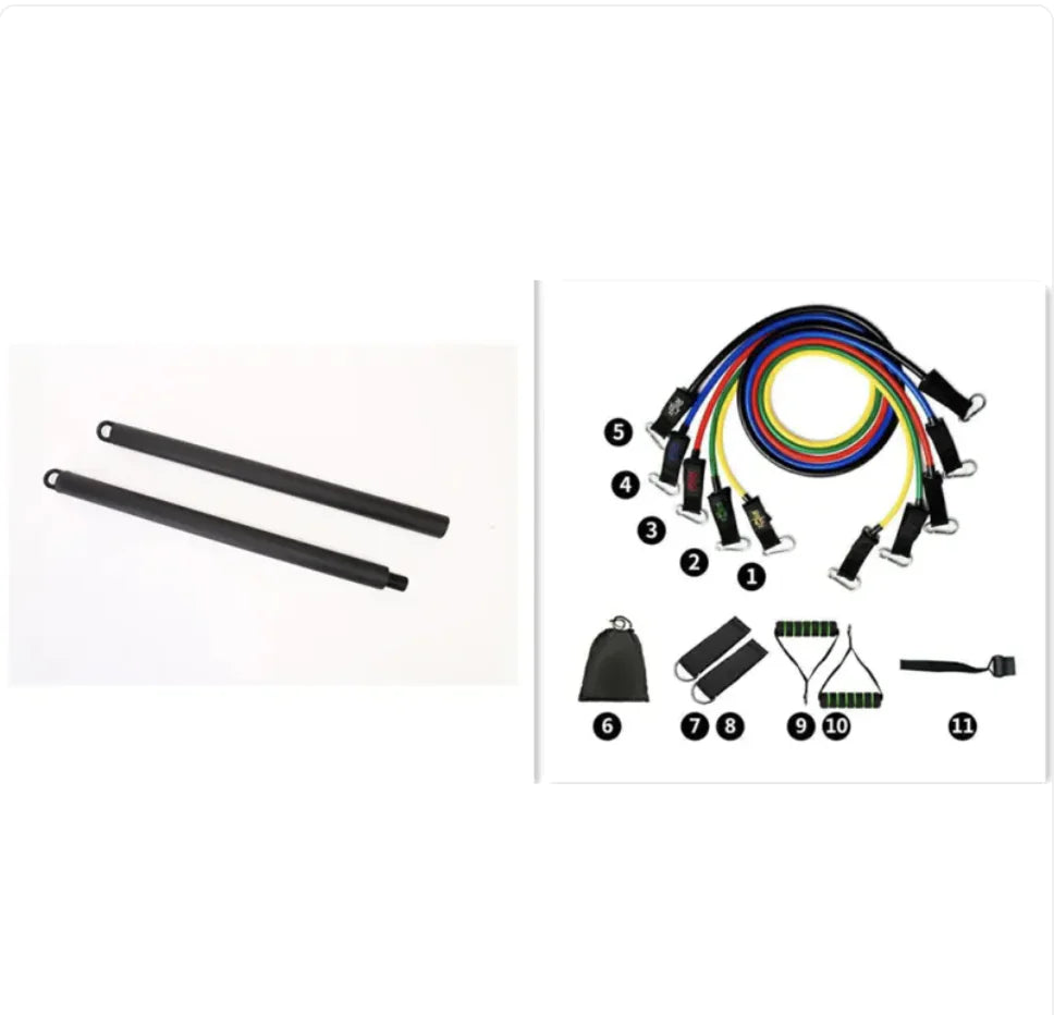Bandas de resistencia de látex para yoga y estiramientos