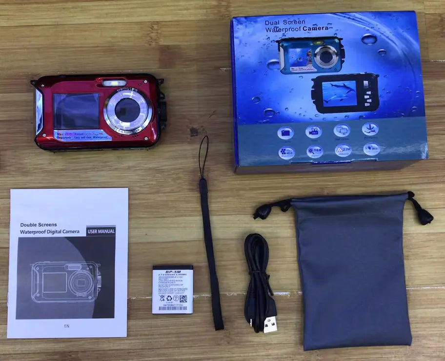 Waterproof 2.7K 48MP Digital Camera with Zoom HD368