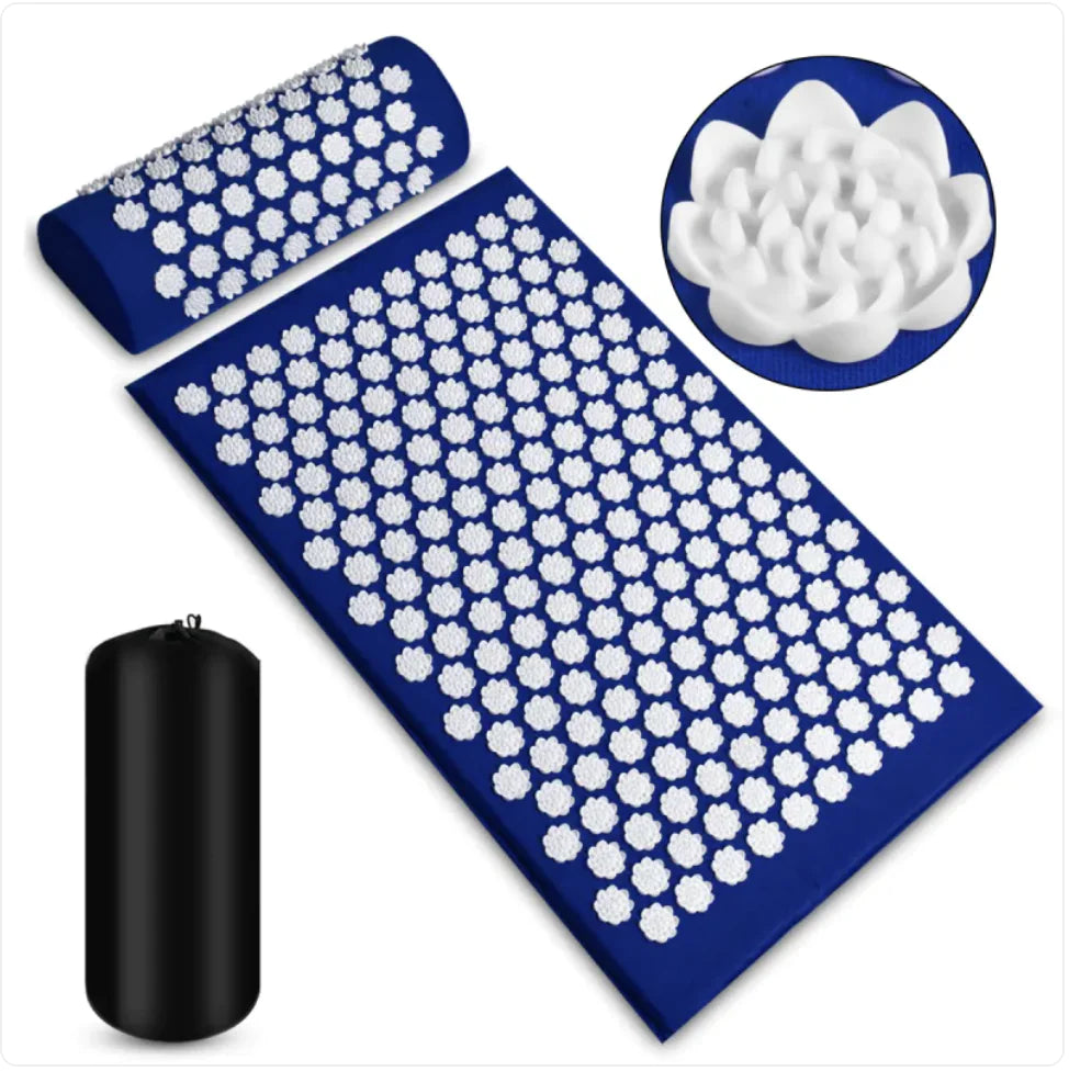 Juego de esterilla y almohada de masaje de acupresión