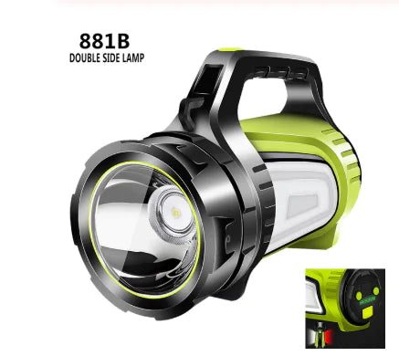 Foco LED recargable de alta potencia para exteriores