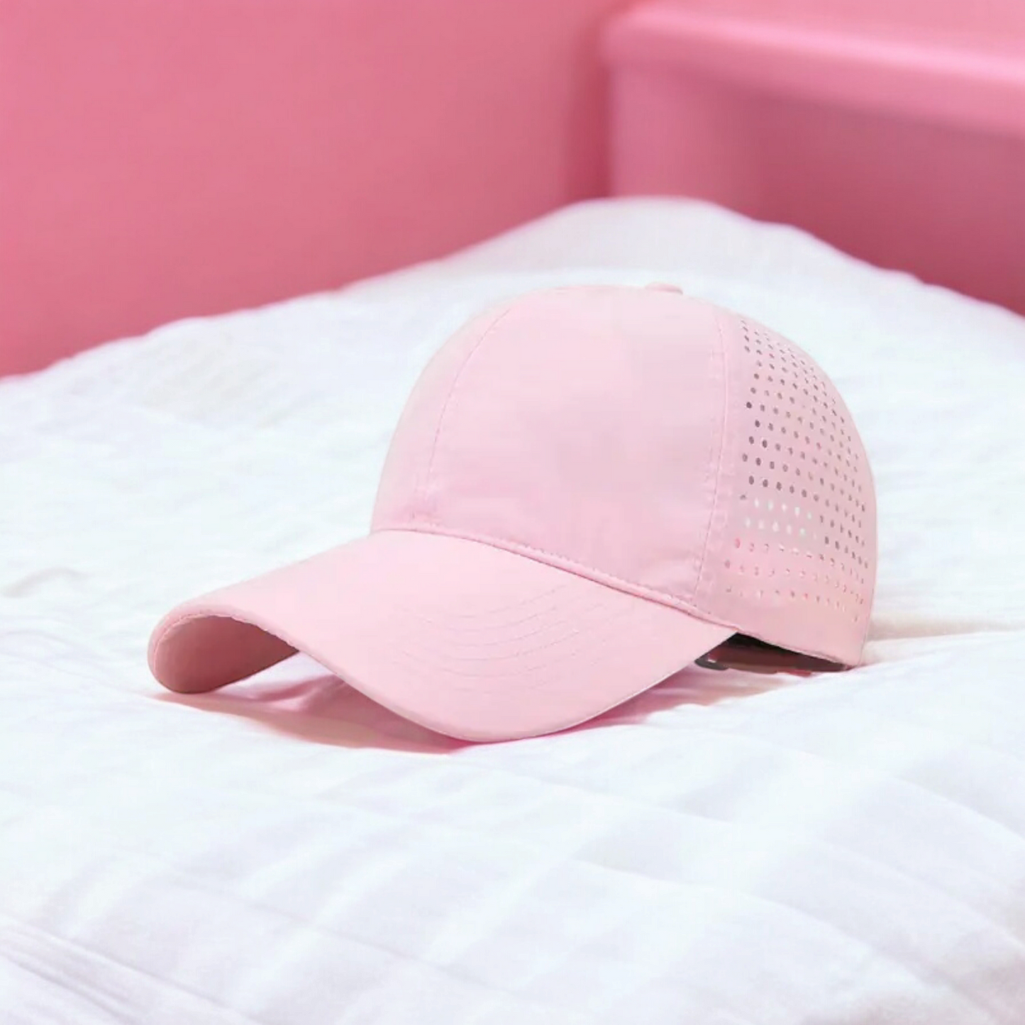 Waterproof Laser-Perforated Baseball Cap with Logo