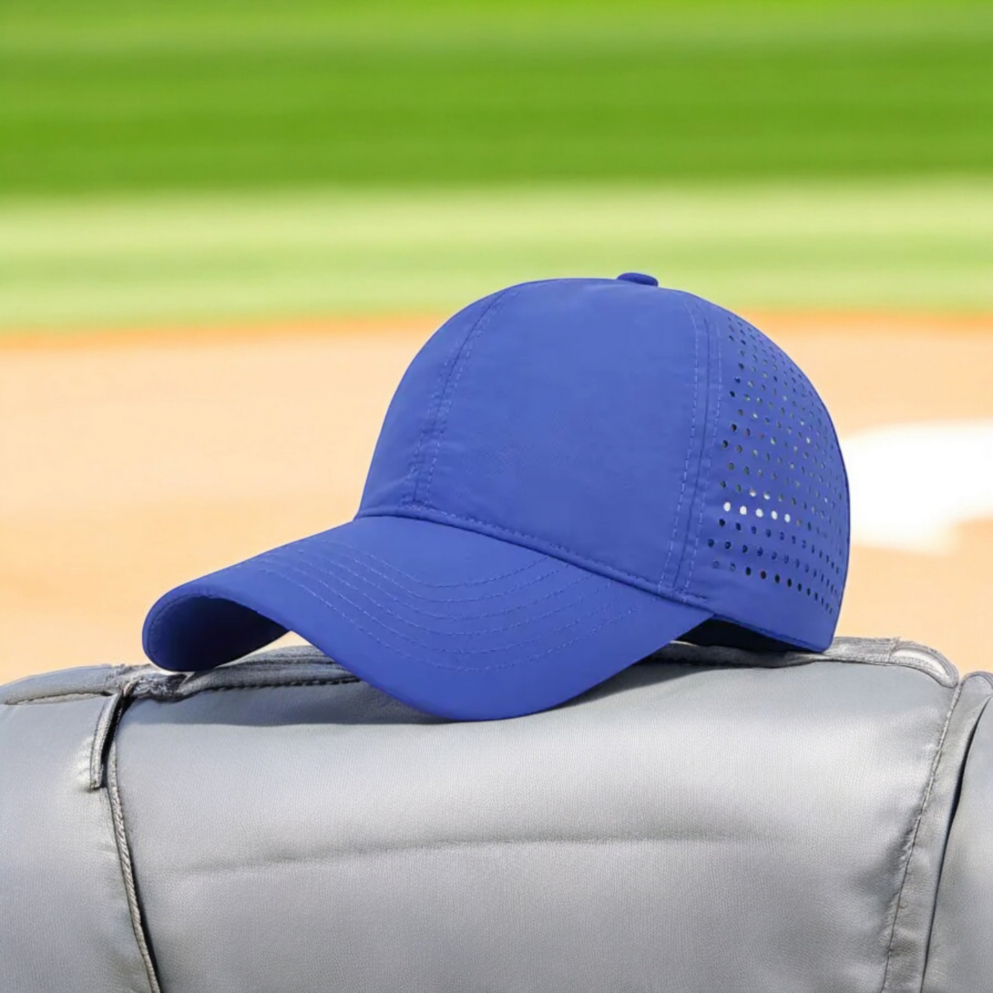 Waterproof Laser-Perforated Baseball Cap with Logo