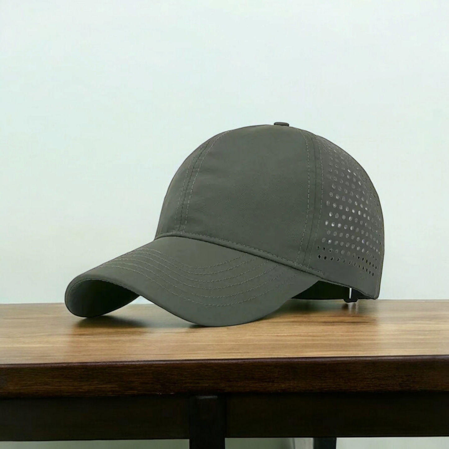 Waterproof Laser-Perforated Baseball Cap with Logo