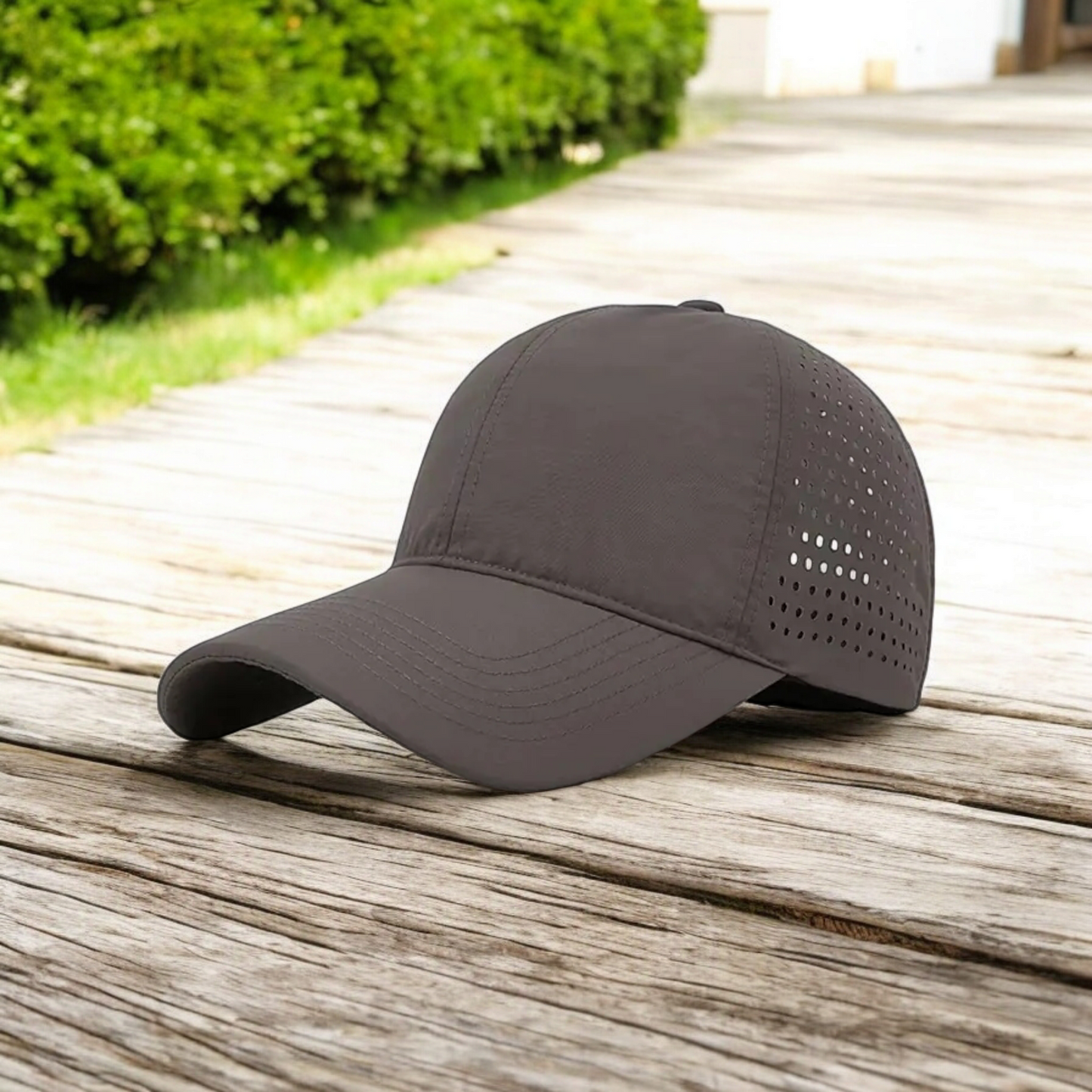Waterproof Laser-Perforated Baseball Cap with Logo