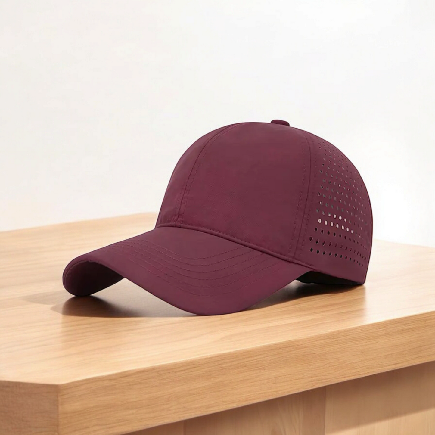 Waterproof Laser-Perforated Baseball Cap with Logo